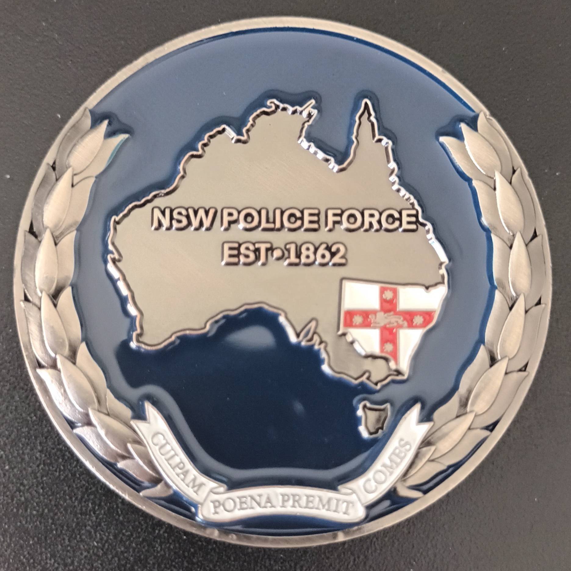 New South Wales Police Force Est. 1862 — back
