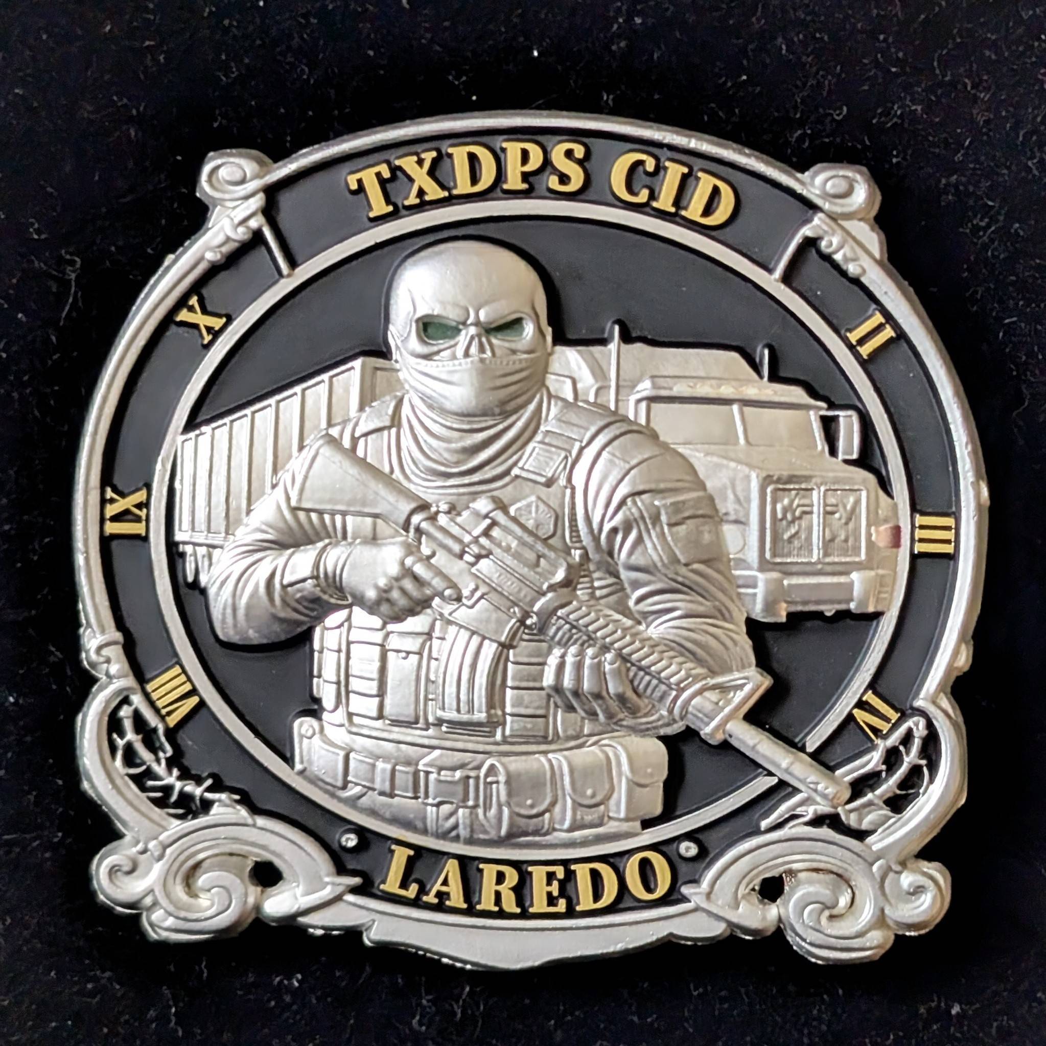 Nuevo Laredo CID Coin — front