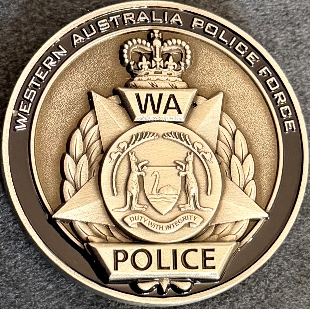 Western Australia Police Force Air Wing Challenge Coin — back