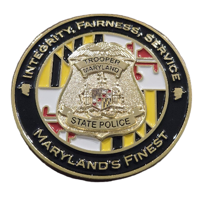 Maryland State Police Vehicle Coin