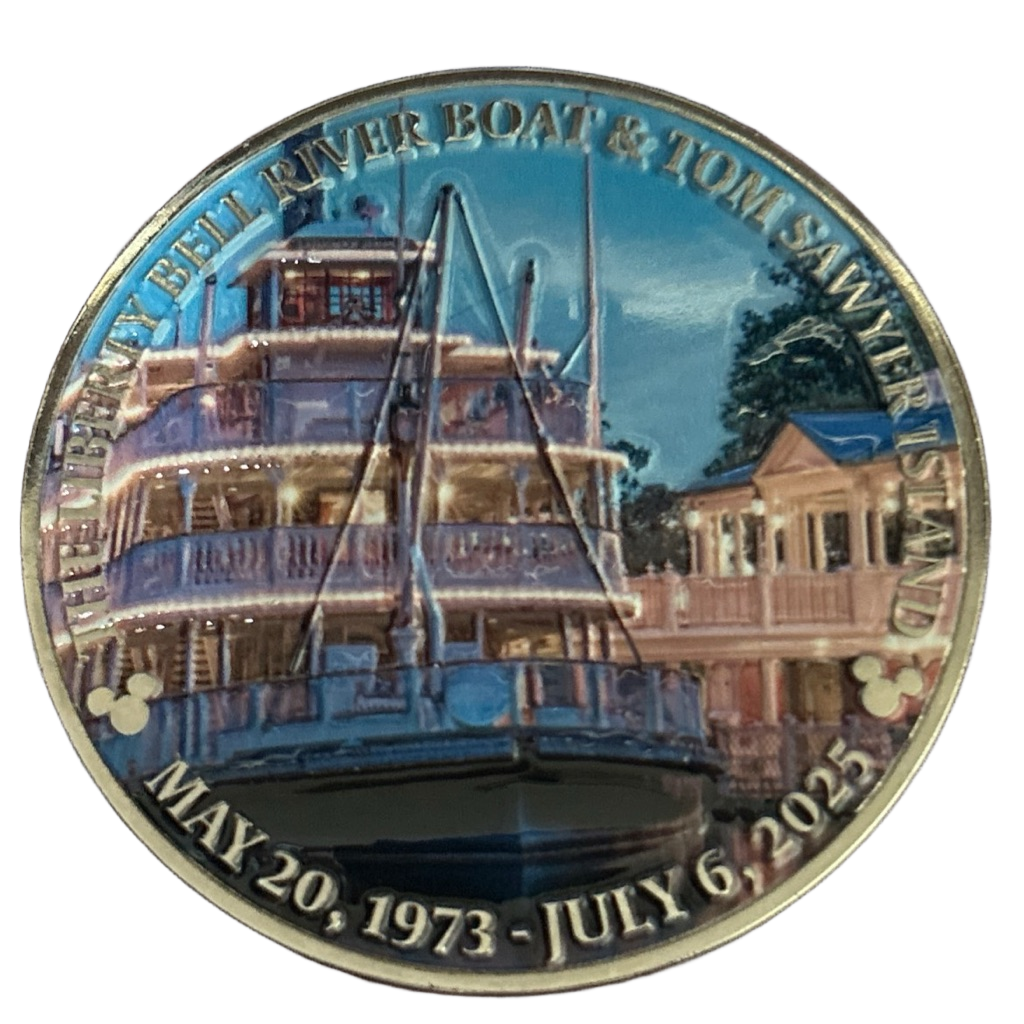 Disney security Liberty Bell River boat, and Tom Sawyer Island — back