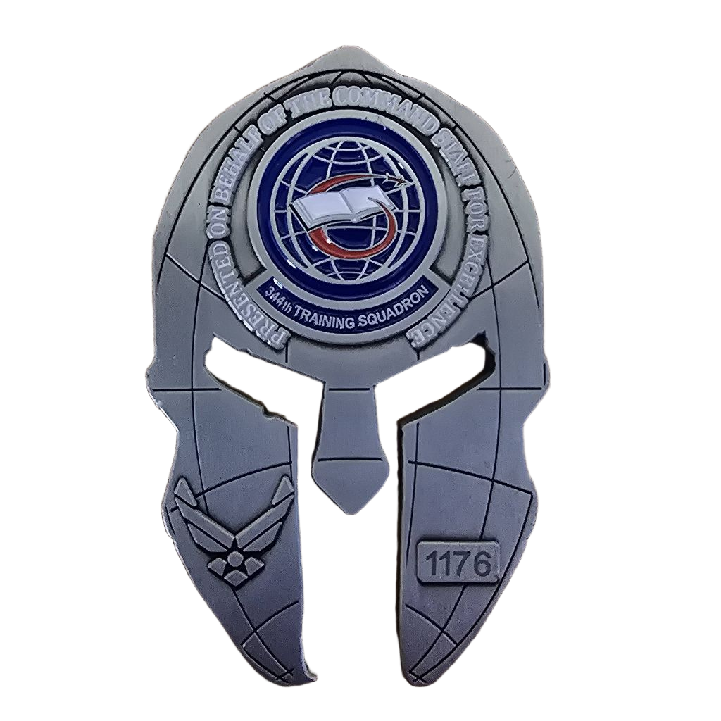 344 TRS Command Staff Coin — back