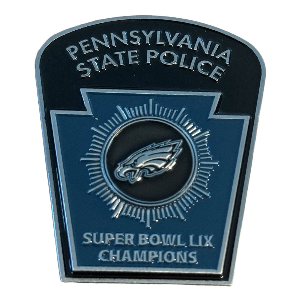 Pennsylvania State Police Super Bowl LIX Champions Challenge Coin — front