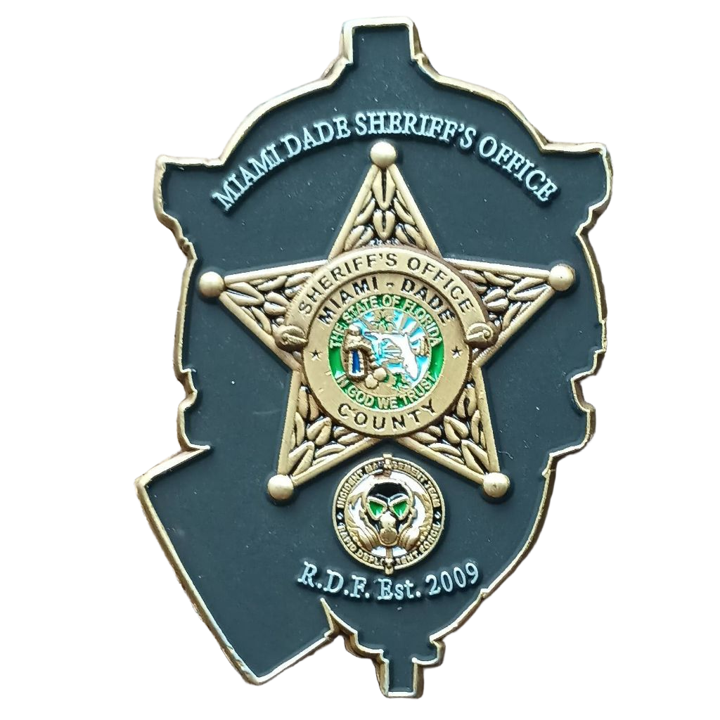 Miami-Dade Sheriff's Office RDF Challenge Coin — back