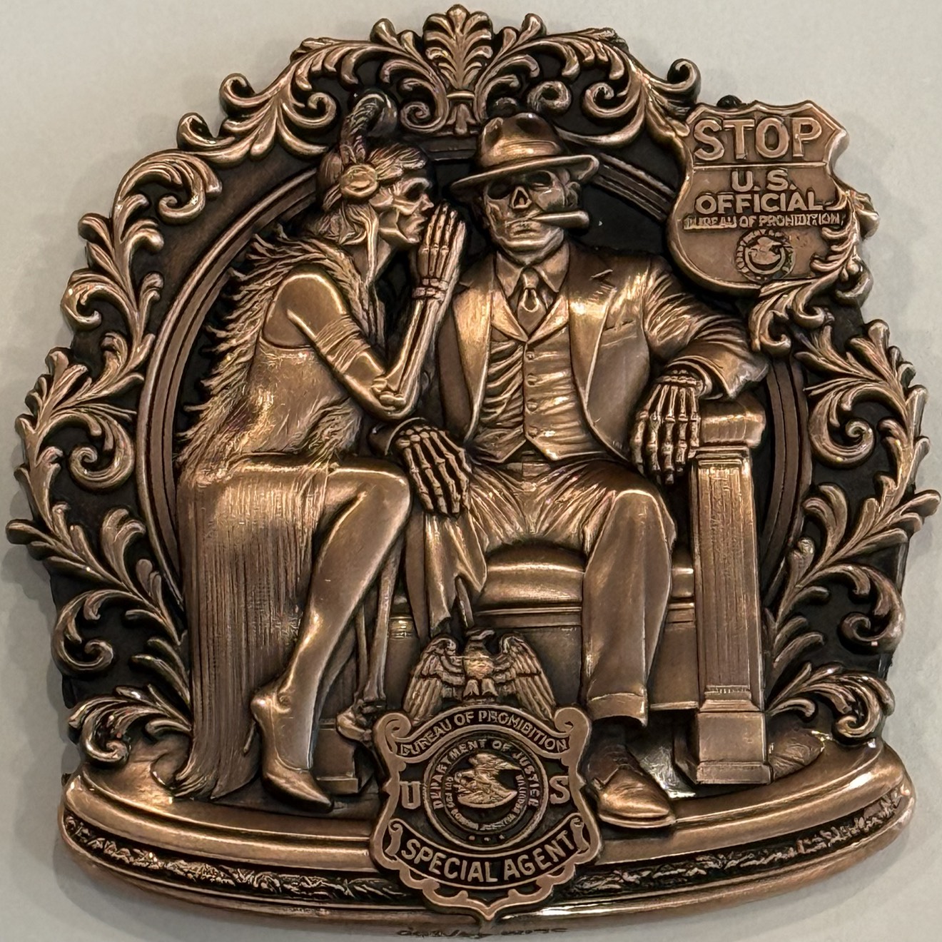 Defunct US Treasury Bureau of Prohibition — back