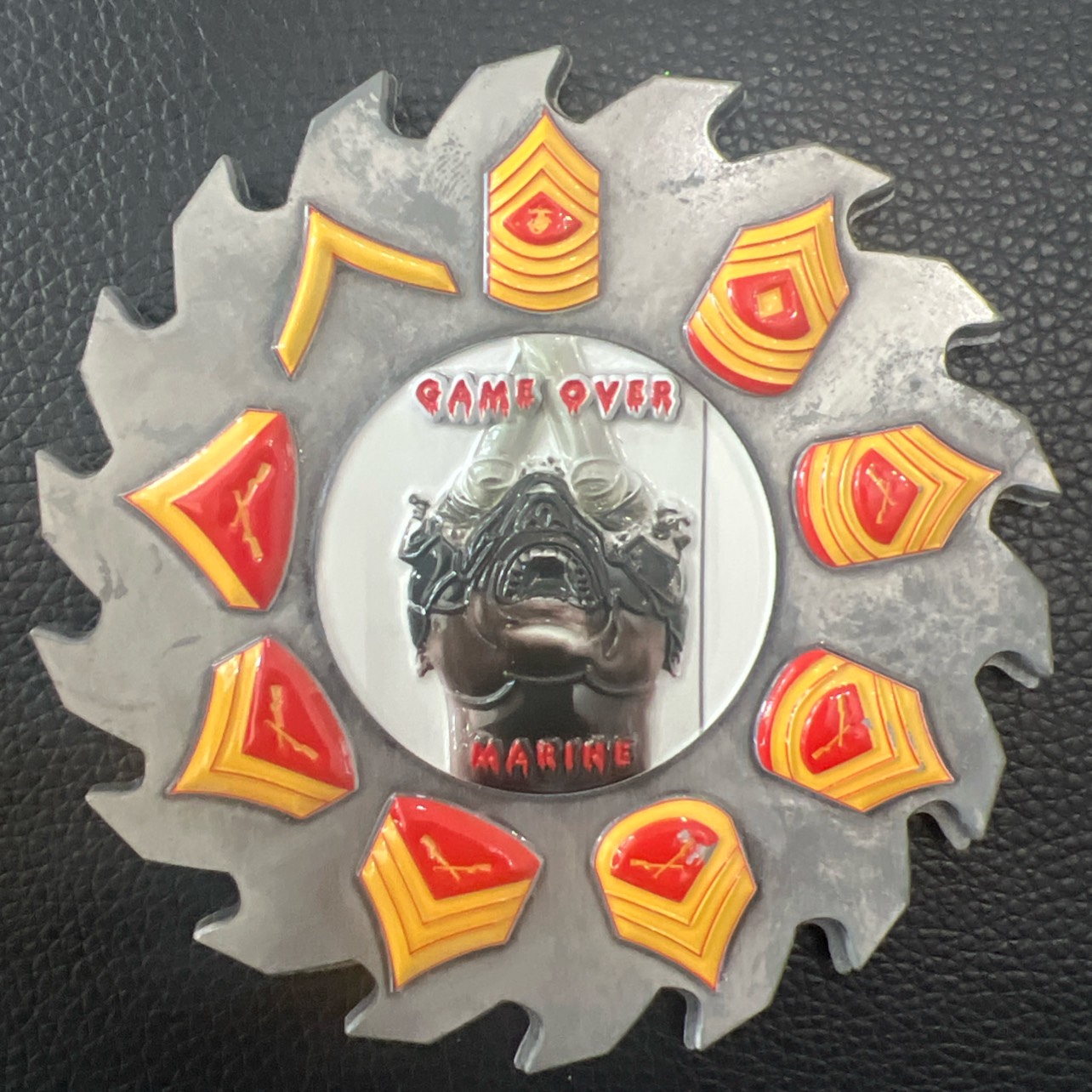 US Navy and Marine SAW coin — back