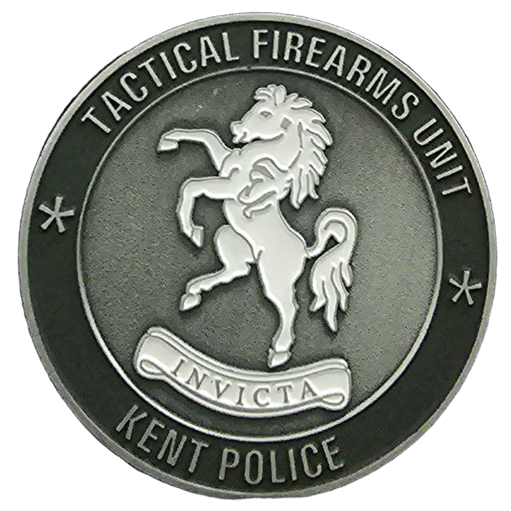 Kent Police Tactical Firearms Unit Challenge Coin — back