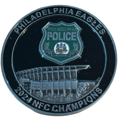 Philadelphia Police Department Eagles 2024 NFC Champions Challenge Coin