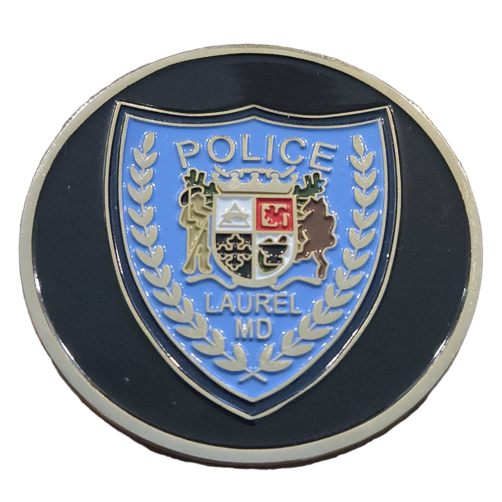 Laurel Police Department Coin — back