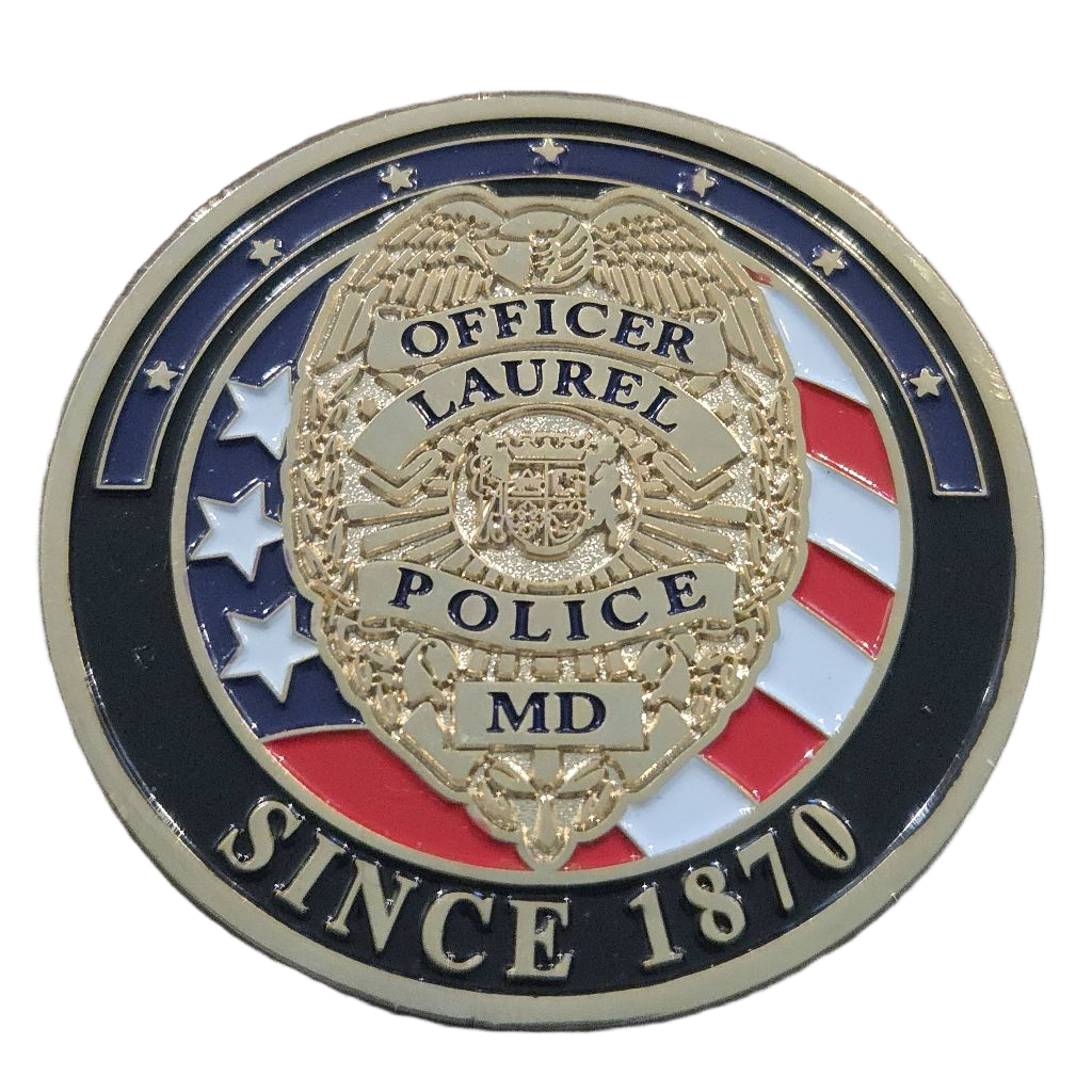 Laurel Police Department Coin — front