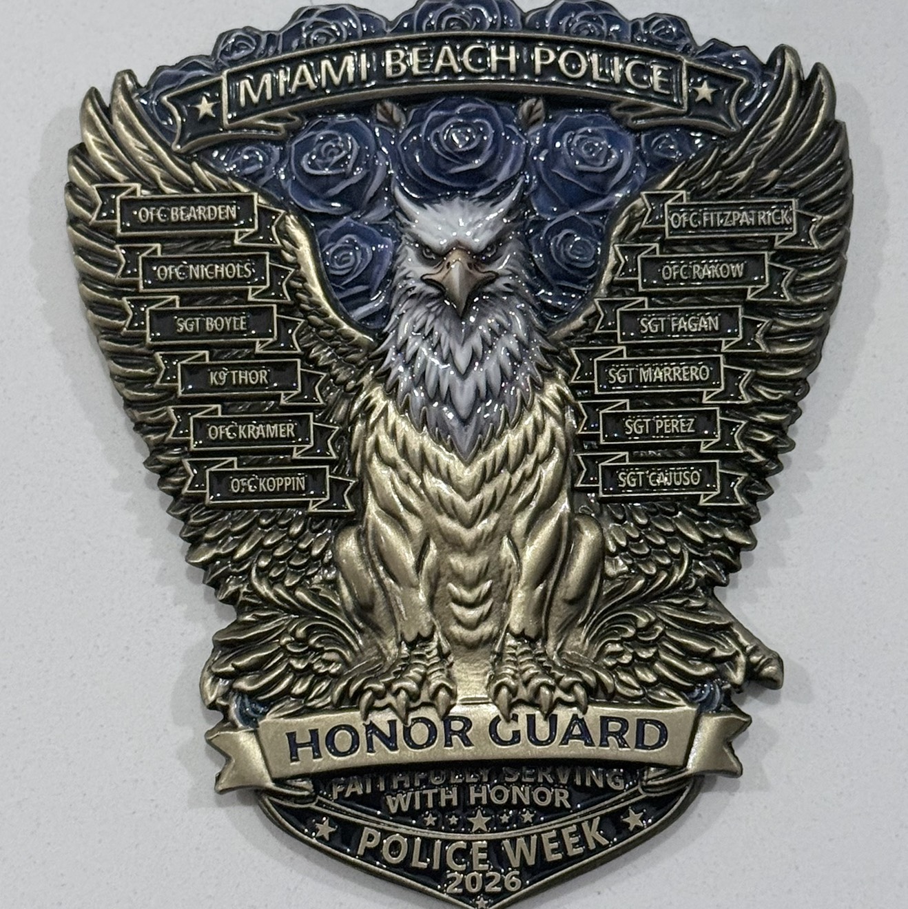 Miami Beach Police Honor Guard 2026 Police Week — back