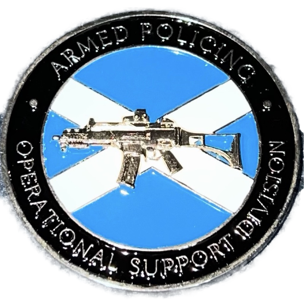 Police Scotland Armed Policing Challenge Coin — front