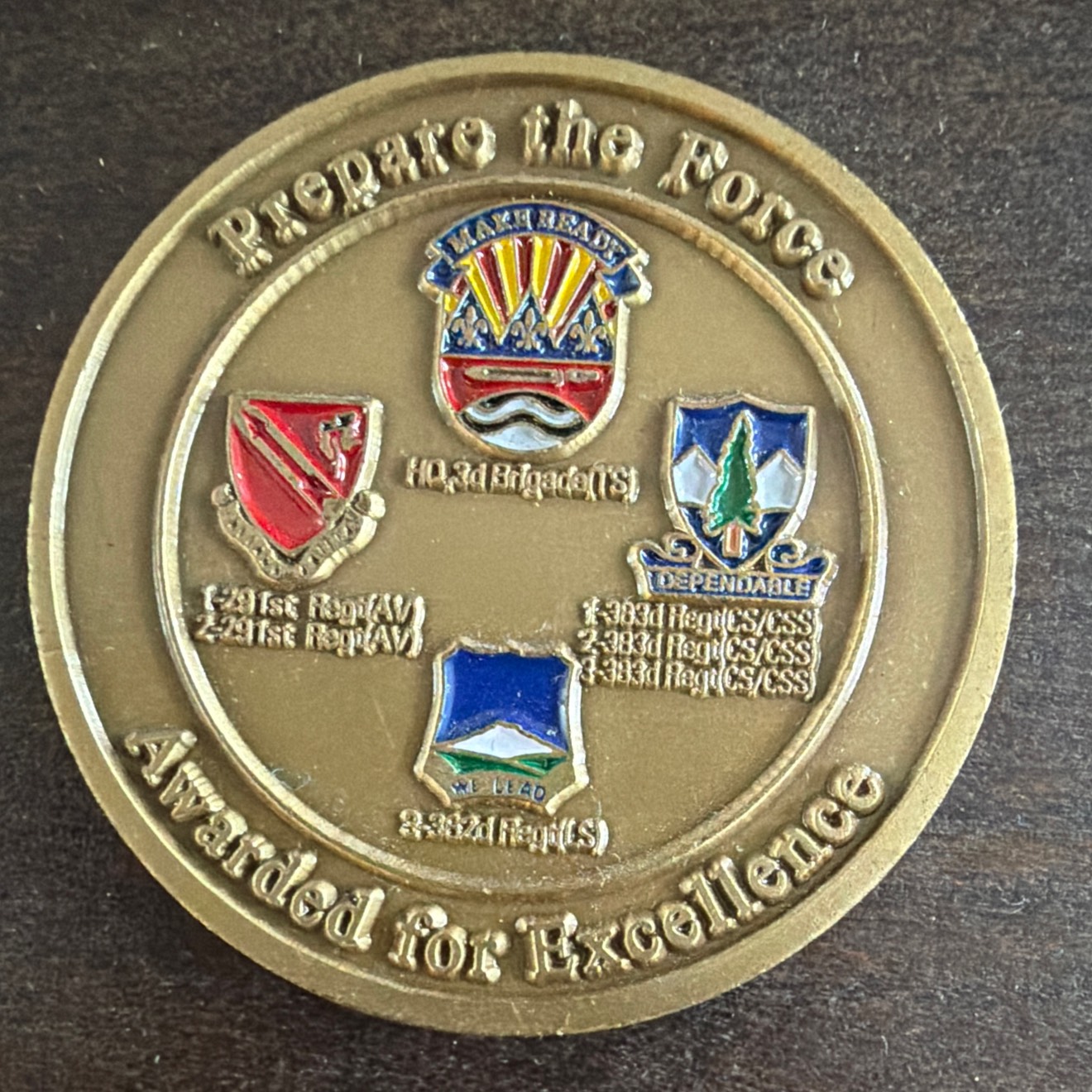 Brigade Coin — back