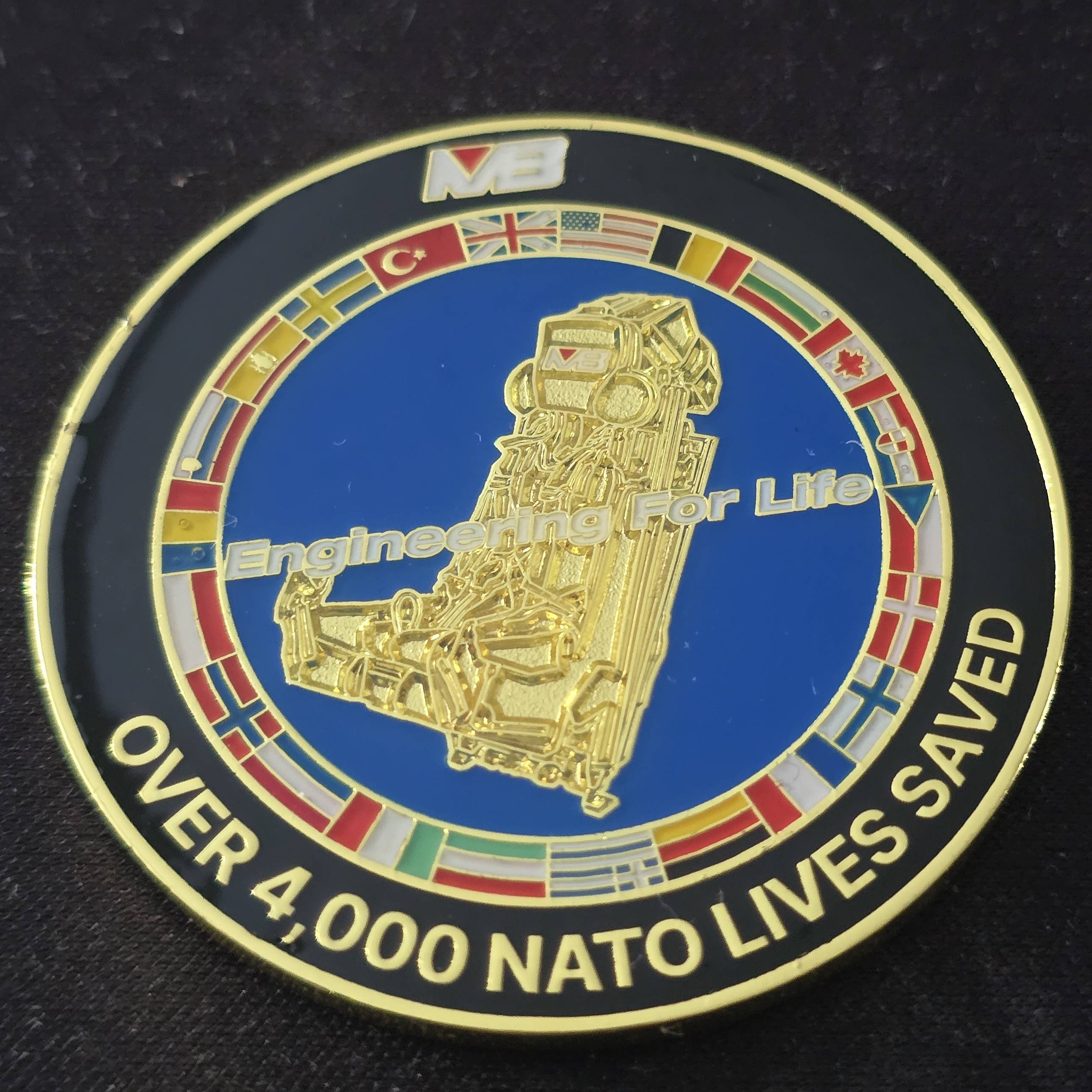 Martin-Baker Nato coin — back