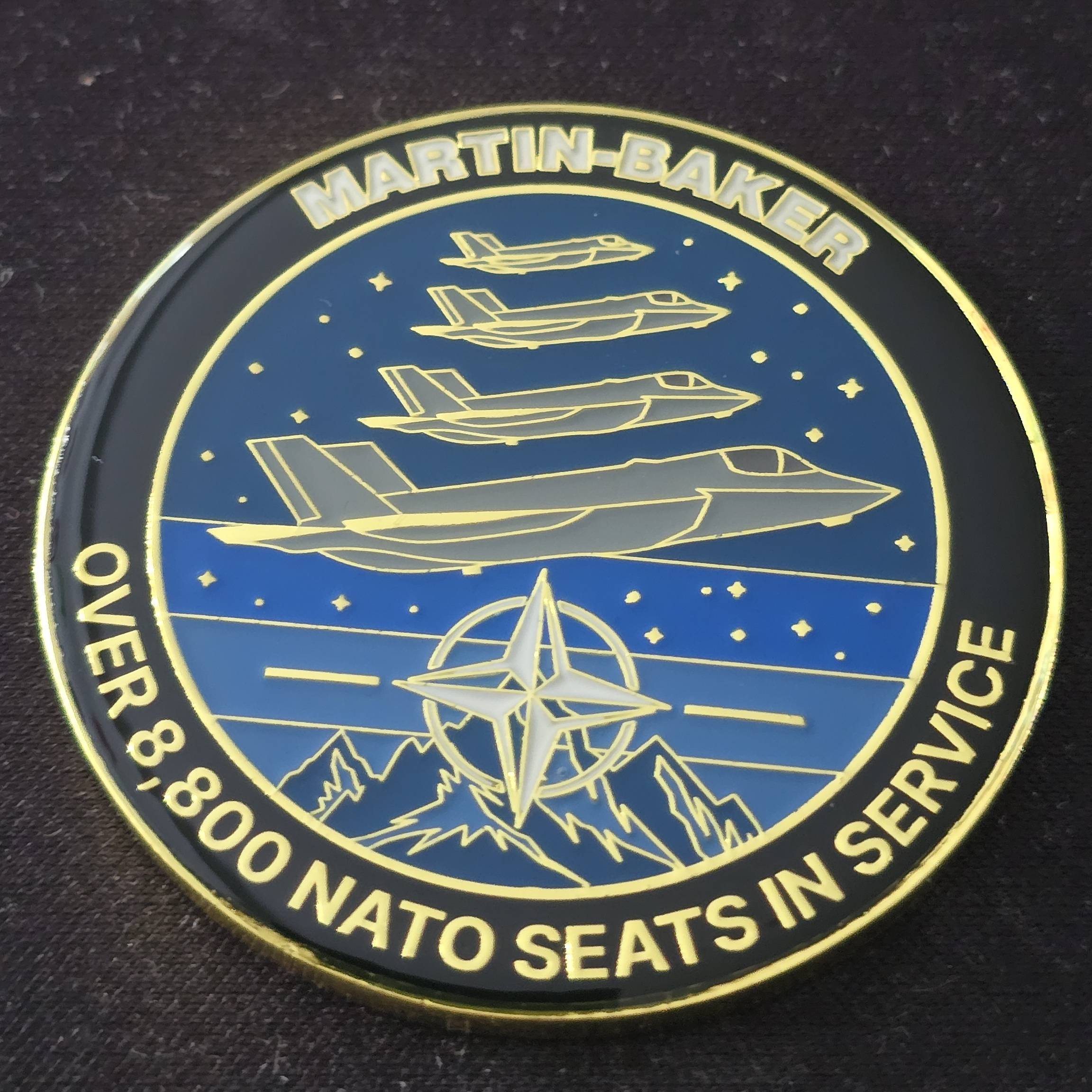 Martin-Baker Nato coin — front