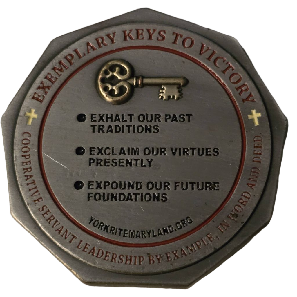 Grand Commandery Knights Templar of Maryland Challenge Coin — front