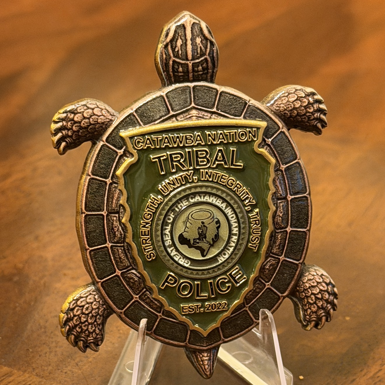 Catawba Nation Tribal Police Turtle — front