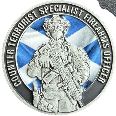 Police Scotland Counter Terrorism Specialist Firearms Officer Challenge Coin