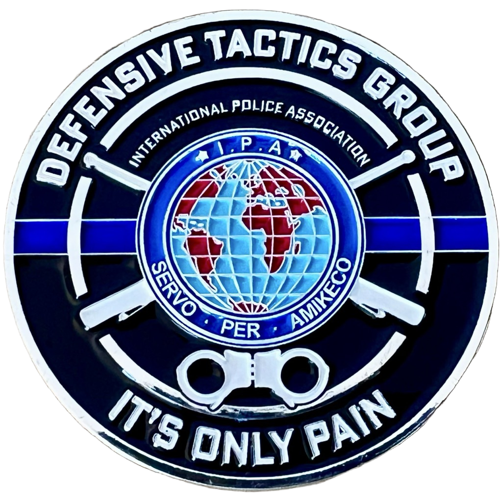 ESDS Defensive Tactics Group Challenge Coin — back