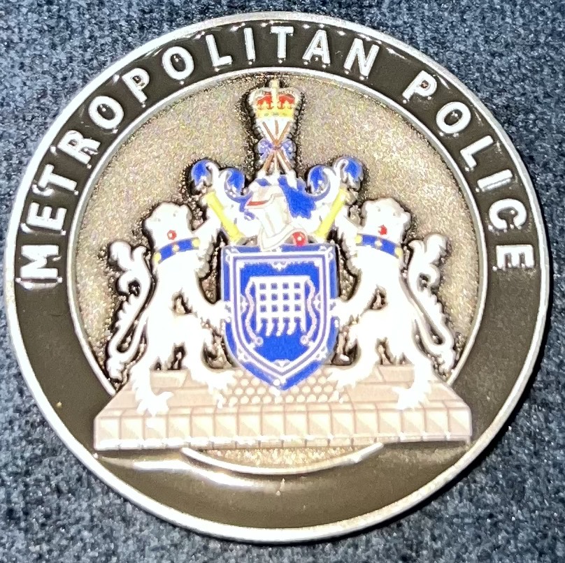 Metropolitan Police South West BCU Challenge Coin — back