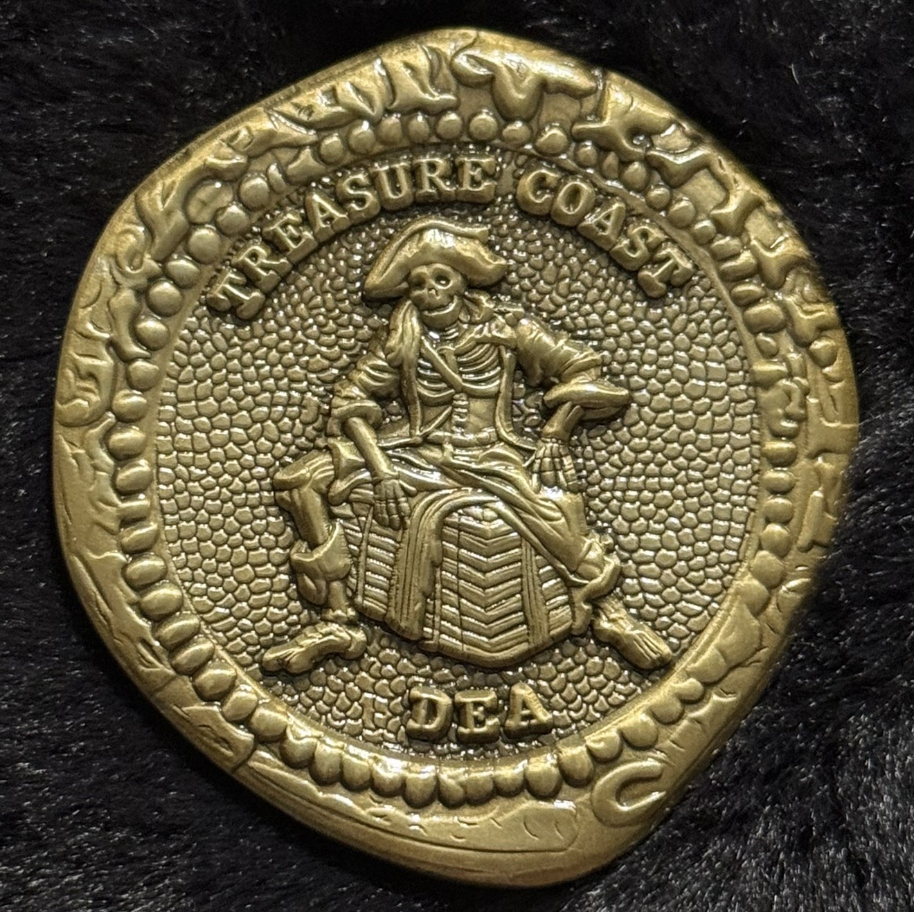 DEA Port St. Lucie Resident Office Doubloon (Gold Variant) — front