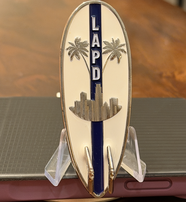 LAPD Surfboard — back
