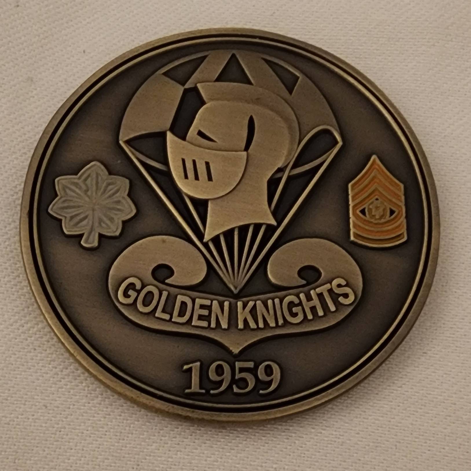 US Army Golden Knights Coin — front