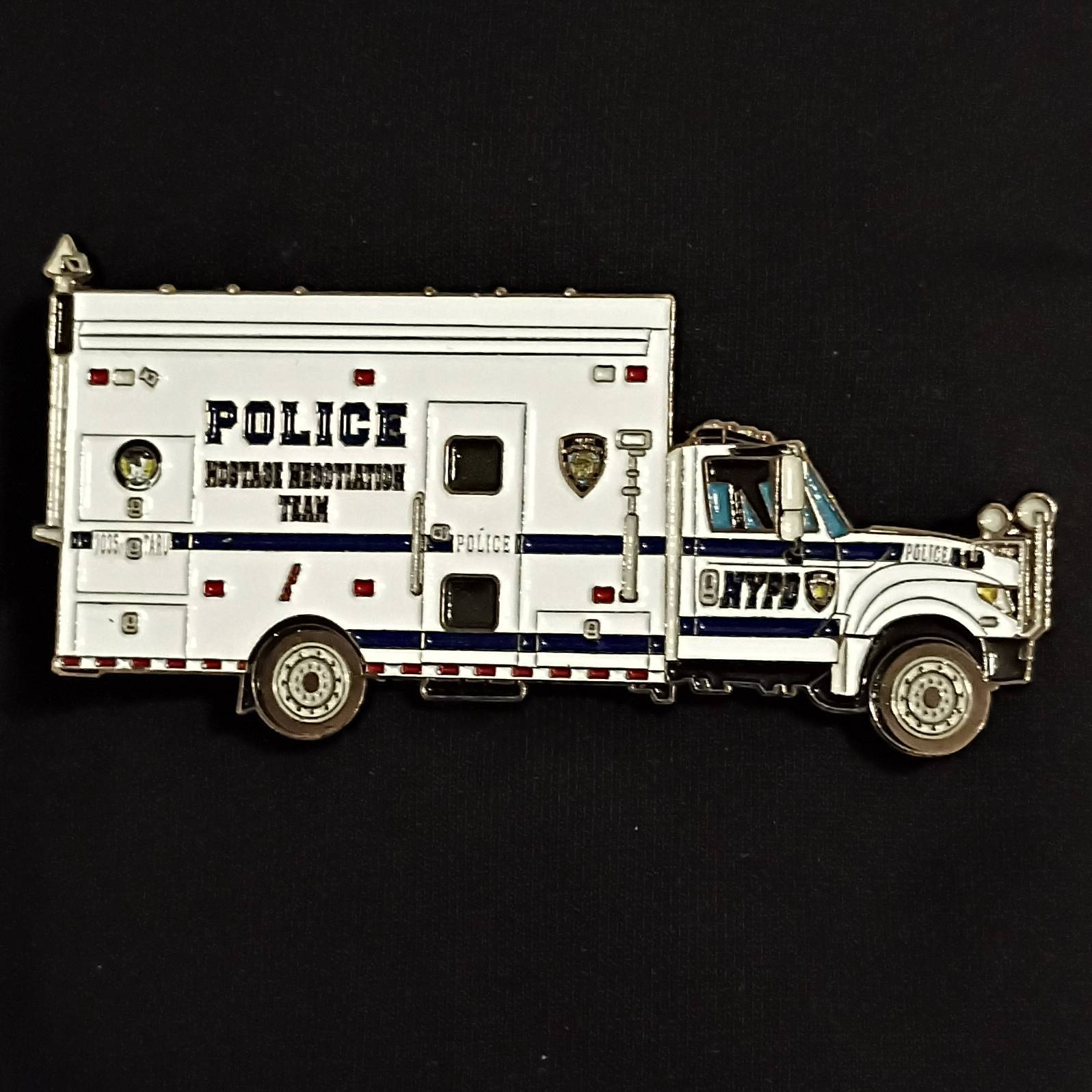 NYPD TARU Truck challenge coin — back