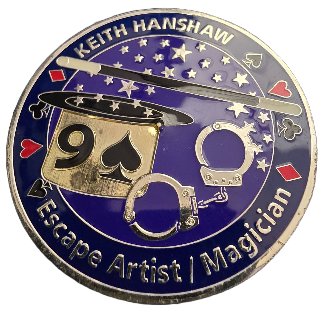 Hershey Magic Productions Challenge Coin — back