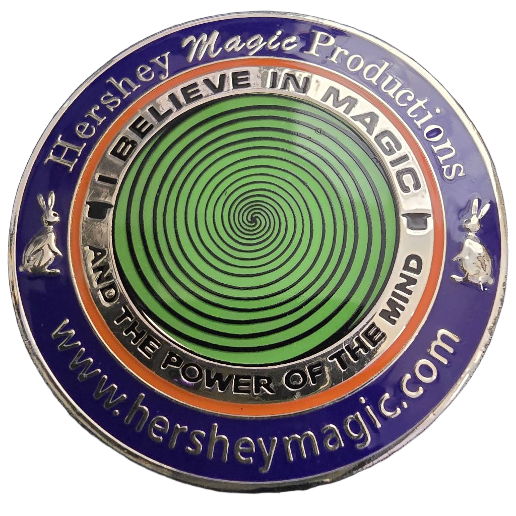 Hershey Magic Productions Challenge Coin — front