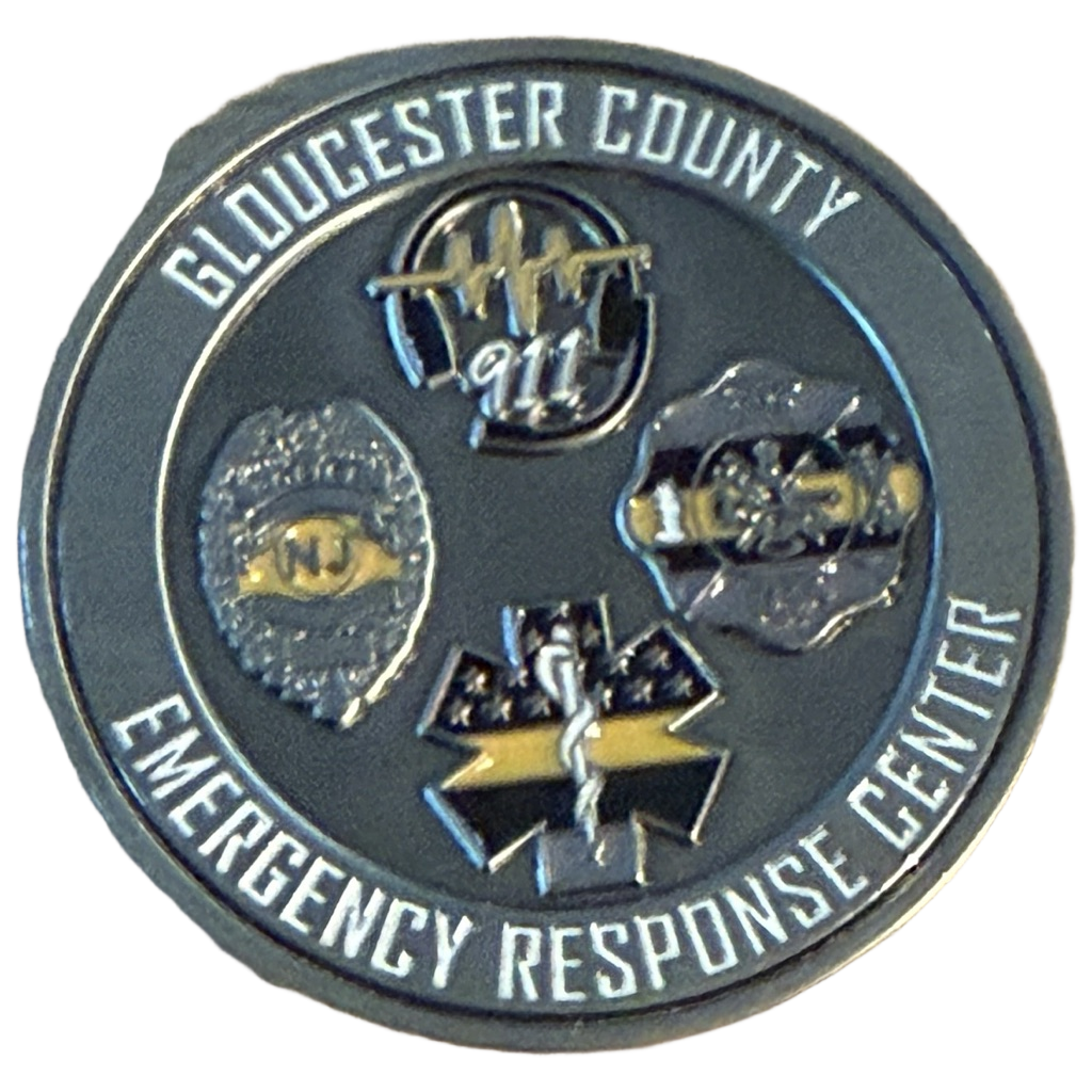 Gloucester County, NJ Emergency Response Center Challenge Coin — front