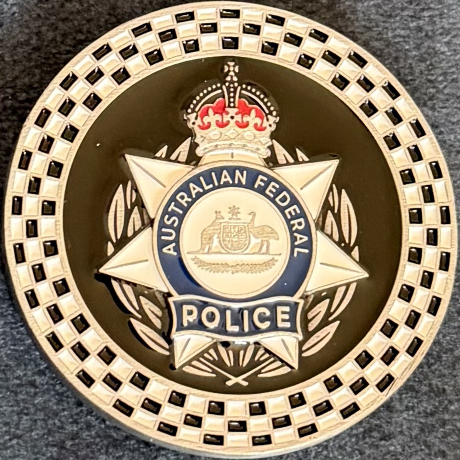 Australian Federal Police Ceremonial & Protocol Challenge Coin — back