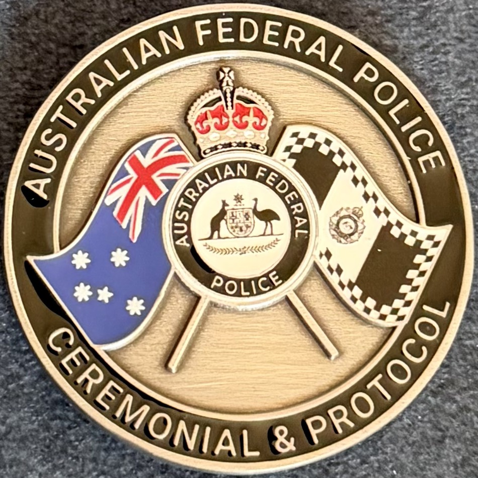 Australian Federal Police Ceremonial & Protocol Challenge Coin — front