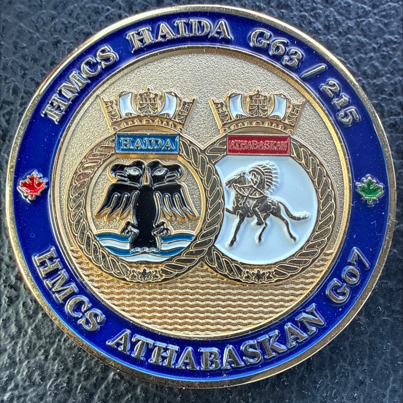 HMCS Haida / HMCS Athabaskan — front