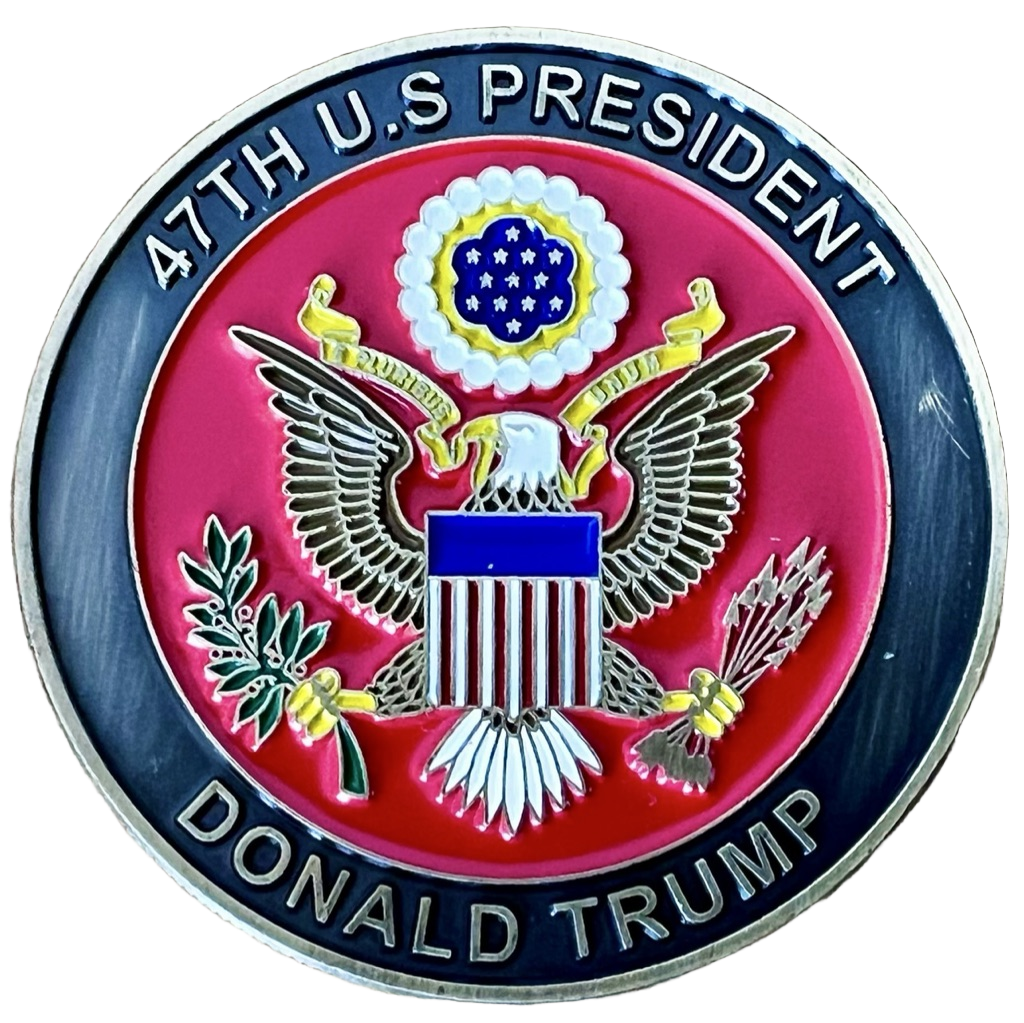 47th U.S. President Donald Trump Challenge Coin — front