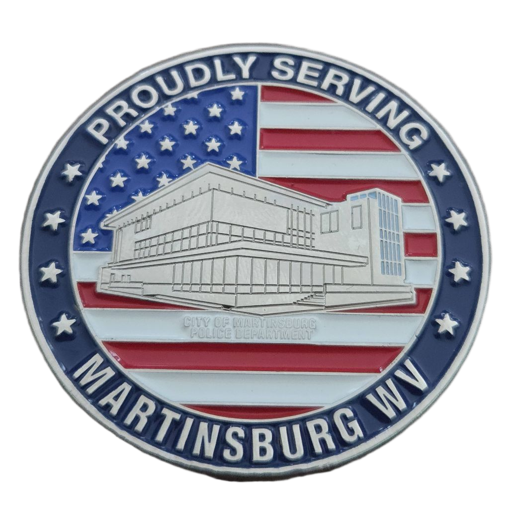 Martinsburg Police Department Coin — back