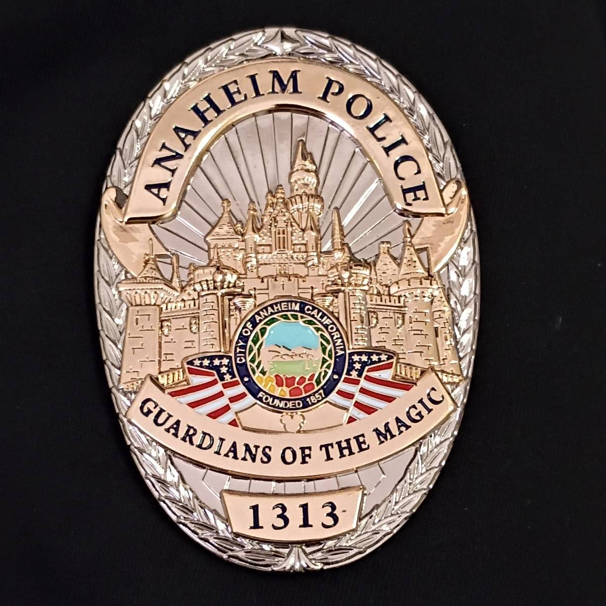 Anaheim Police Resort Policing Team Challenge Coin — front