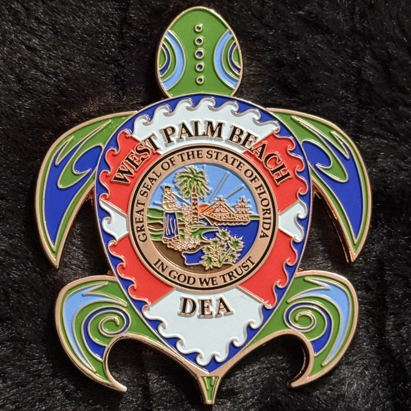DEA West Palm Beach District Office Turtle (Rose Gold Variant) — back