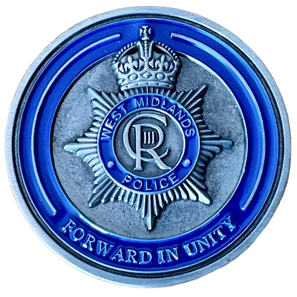 West Midlands Police Drones Challenge Coin — back