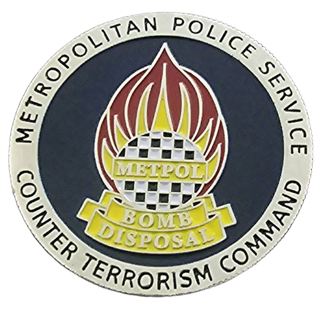 Metropolitan Police Service Counter Terrorism Command Bomb Disposal Challenge Coin — back