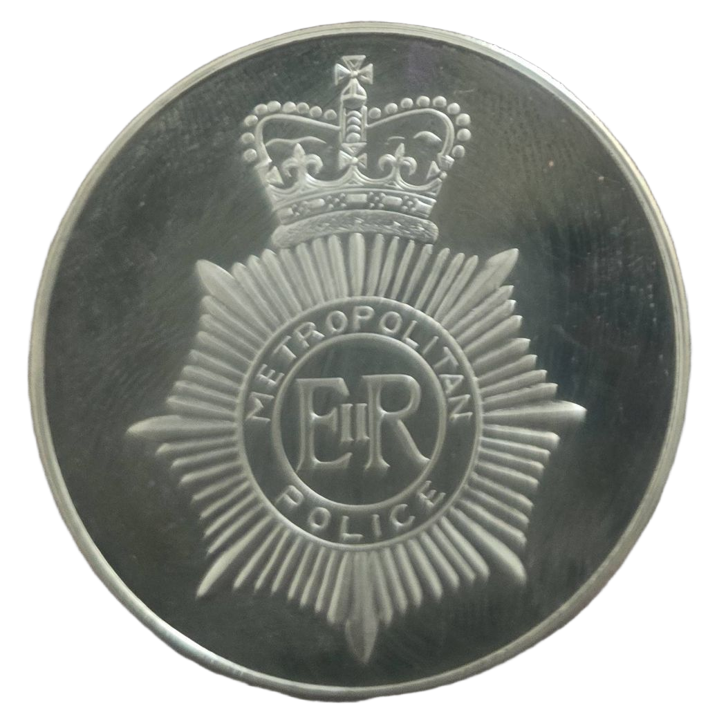 Metropolitan Police 150th Anniversary Commemorative Coin — back