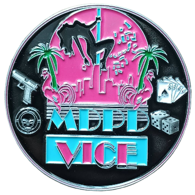 Miami-Dade Organized Crimes Bureau Challenge Coin