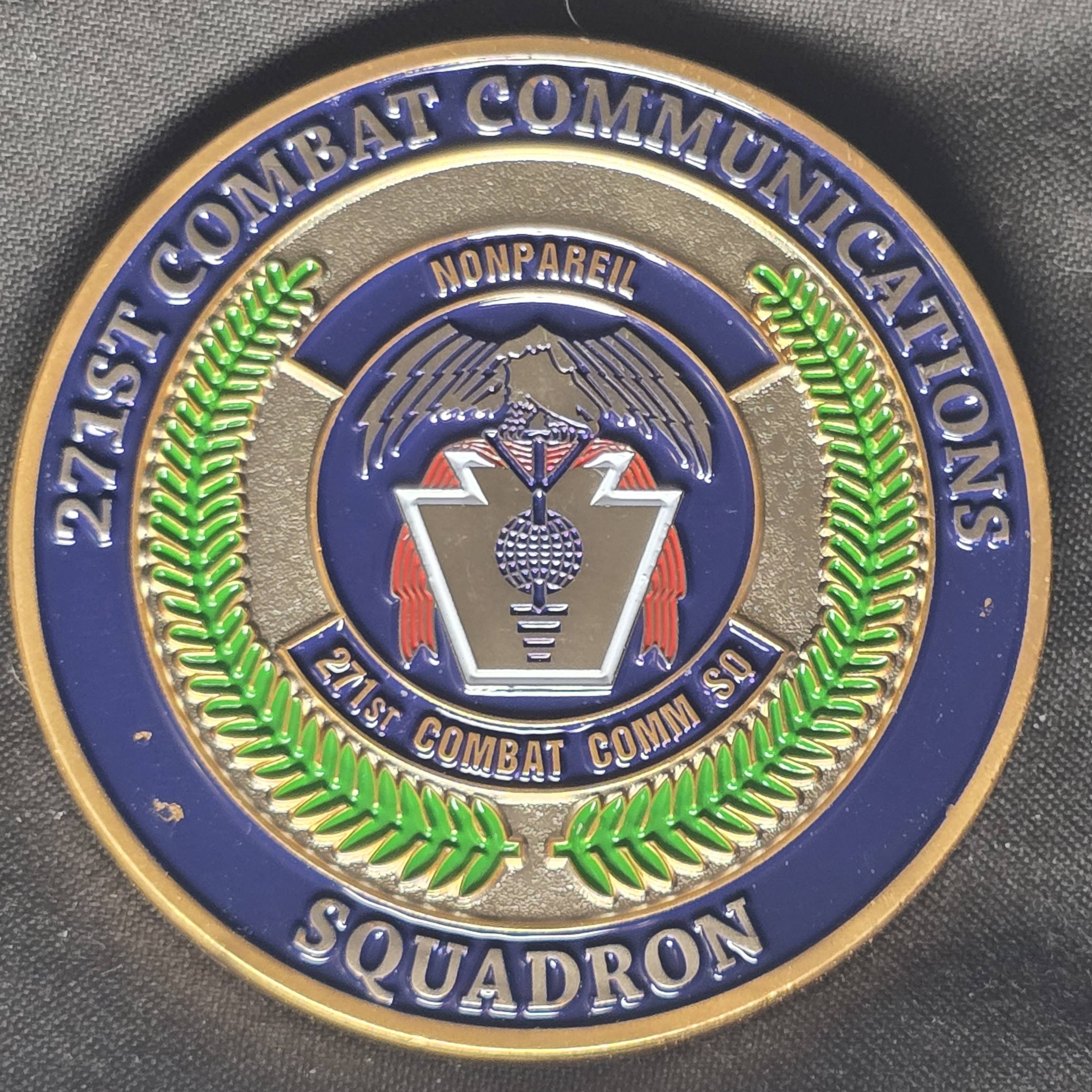 271st combat communications squadron. — back