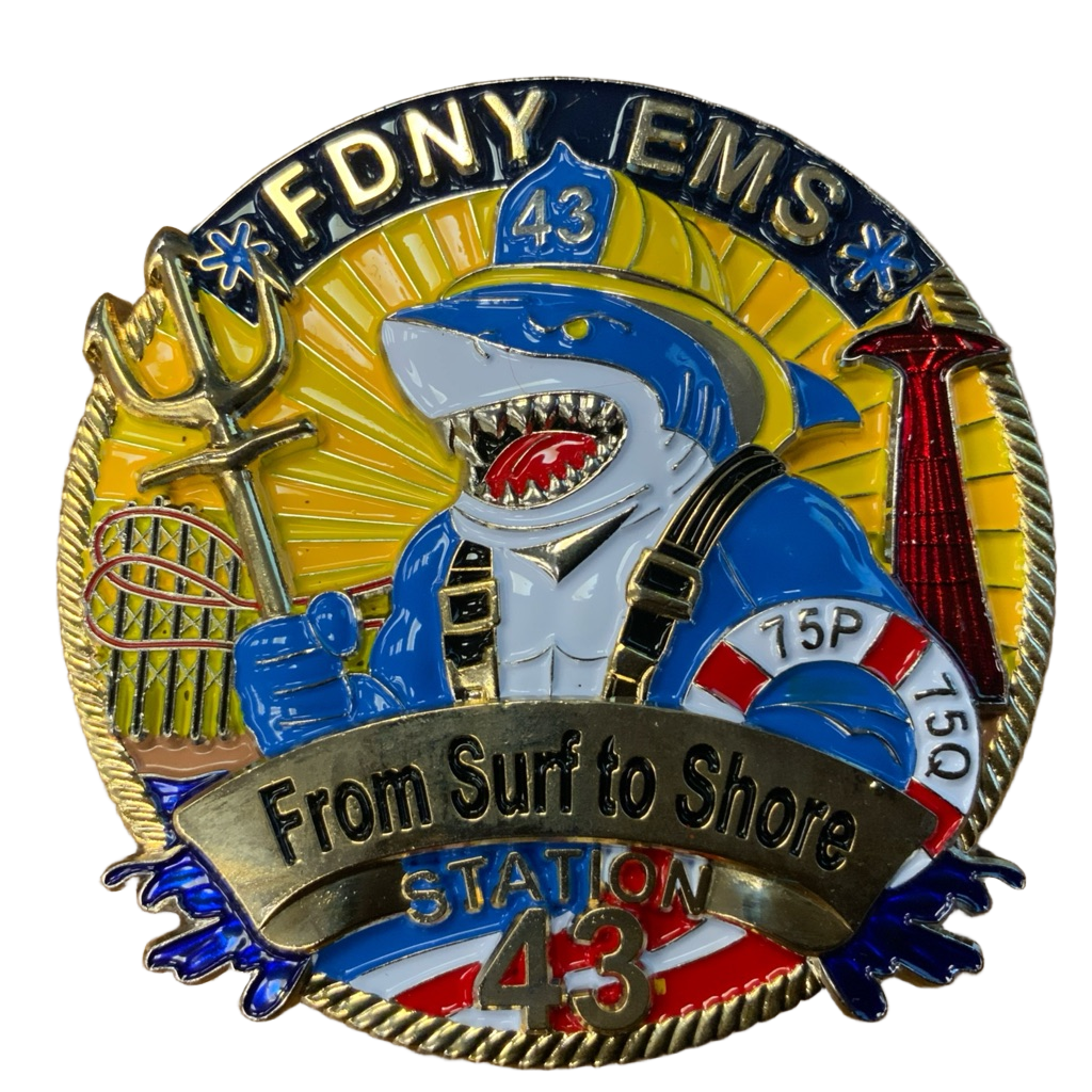 FDNY EMS Station 43 units 33Z, 75P, and 75Q — front