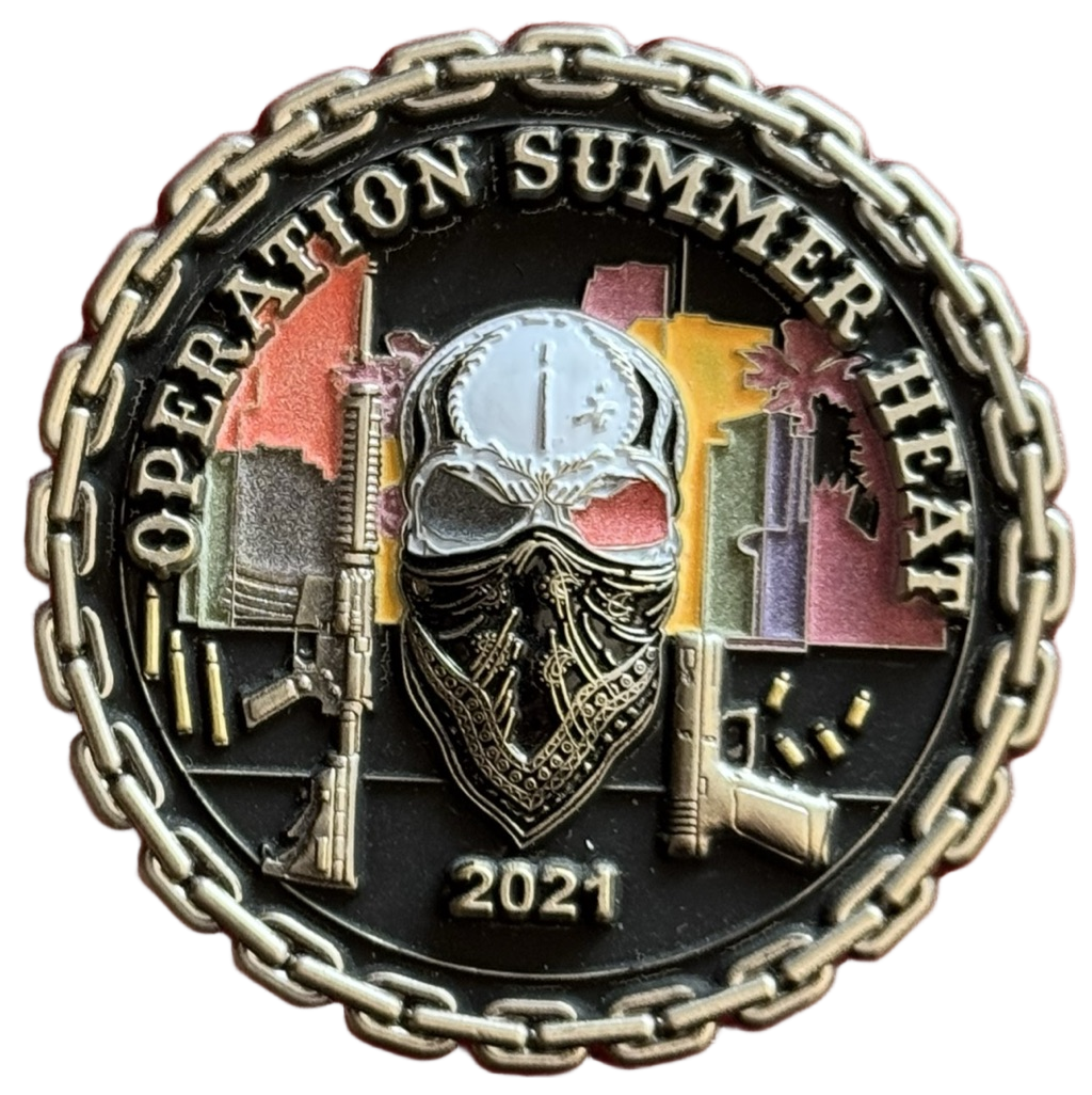 Miami-Dade County Combat Gun Violence Operation Summer Heat 2021 Florida — back