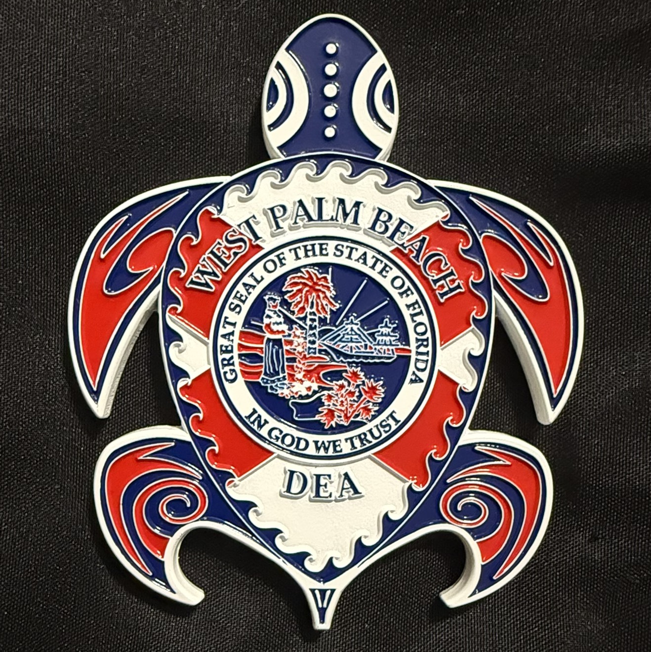 DEA West Palm Beach District Office Turtle (Red Variant) — back