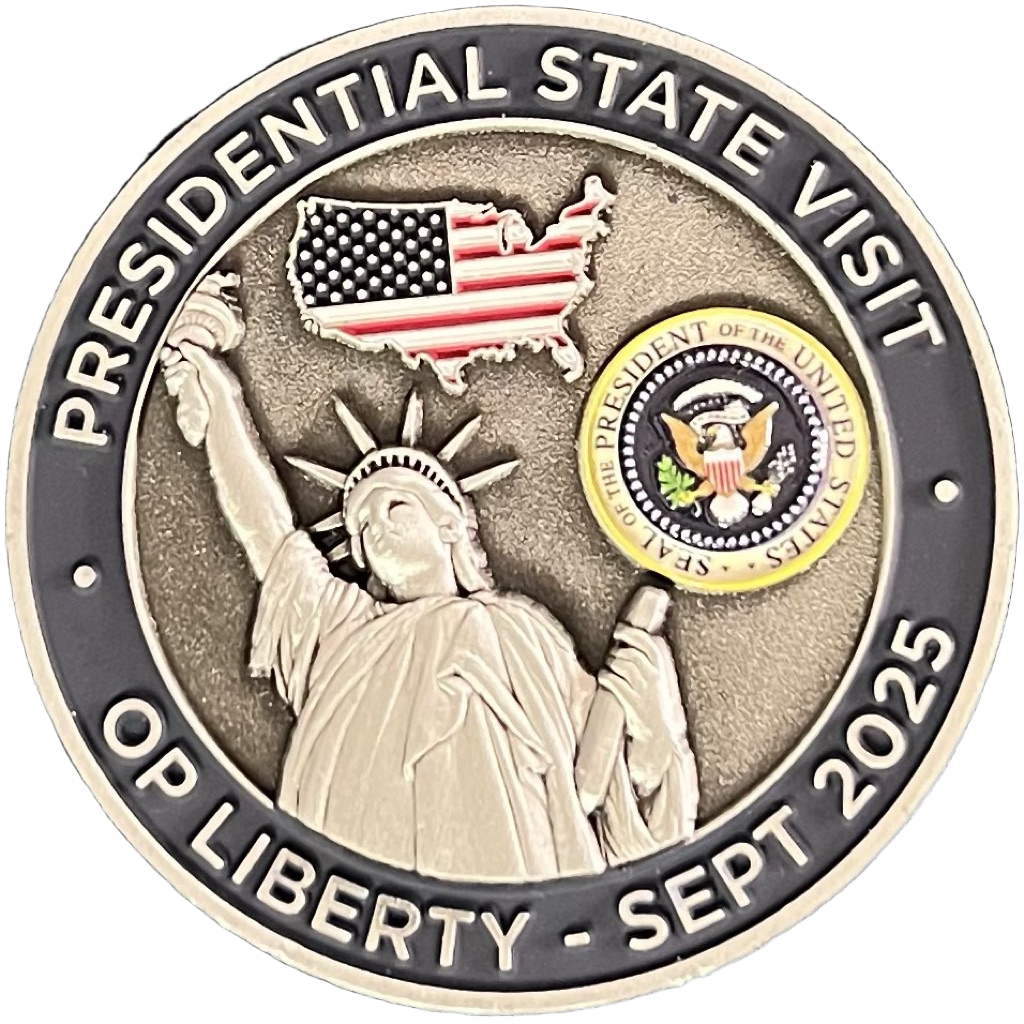 Police Scotland Op Liberty Public Order Challenge Coin — front