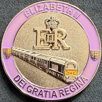 British Transport Police Royal Train Elizabeth II Challenge Coin