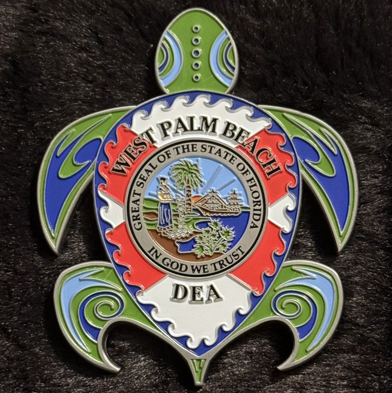 DEA West Palm Beach District Office Turtle (Silver Variant) — back