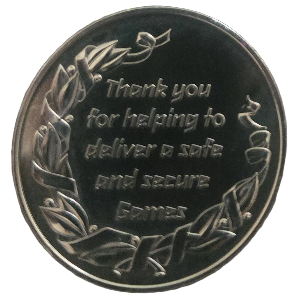 Metropolitan Police Service OLYMPICS 2012 challenge coin — back